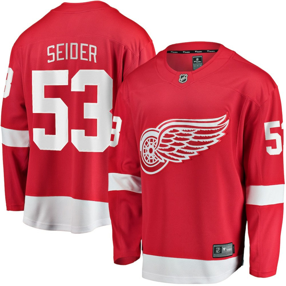 Moritz Seider Detroit Red Wings Fanatics Home Breakaway Player Jersey For Sale