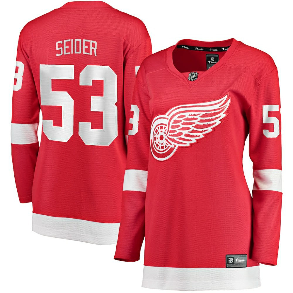 Moritz Seider Detroit Red Wings Fanatics Women's Home Breakaway Player Jersey Outlet