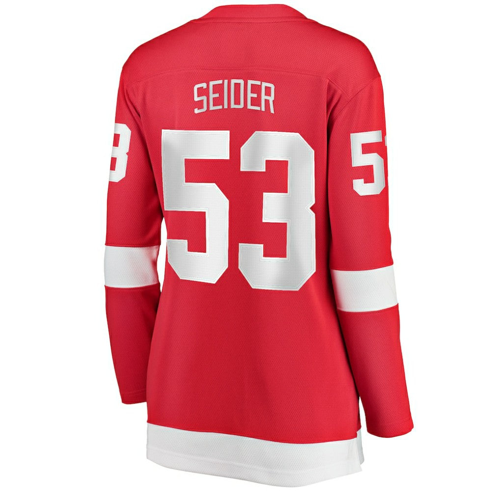 Moritz Seider Detroit Red Wings Fanatics Women's Home Breakaway Player Jersey Outlet