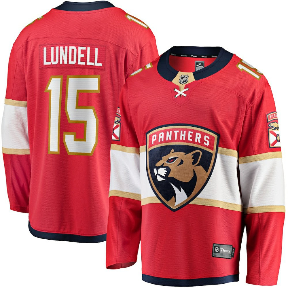 Anton Lundell Florida Panthers Fanatics Home Breakaway Player Jersey Outlet
