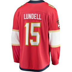 Anton Lundell Florida Panthers Fanatics Home Breakaway Player Jersey Outlet