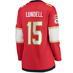 Anton Lundell Florida Panthers Fanatics Women's Home Breakaway Player Jersey Outlet