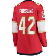 Gustav Forsling Florida Panthers Fanatics Women's Home Breakaway Player Jersey Sale