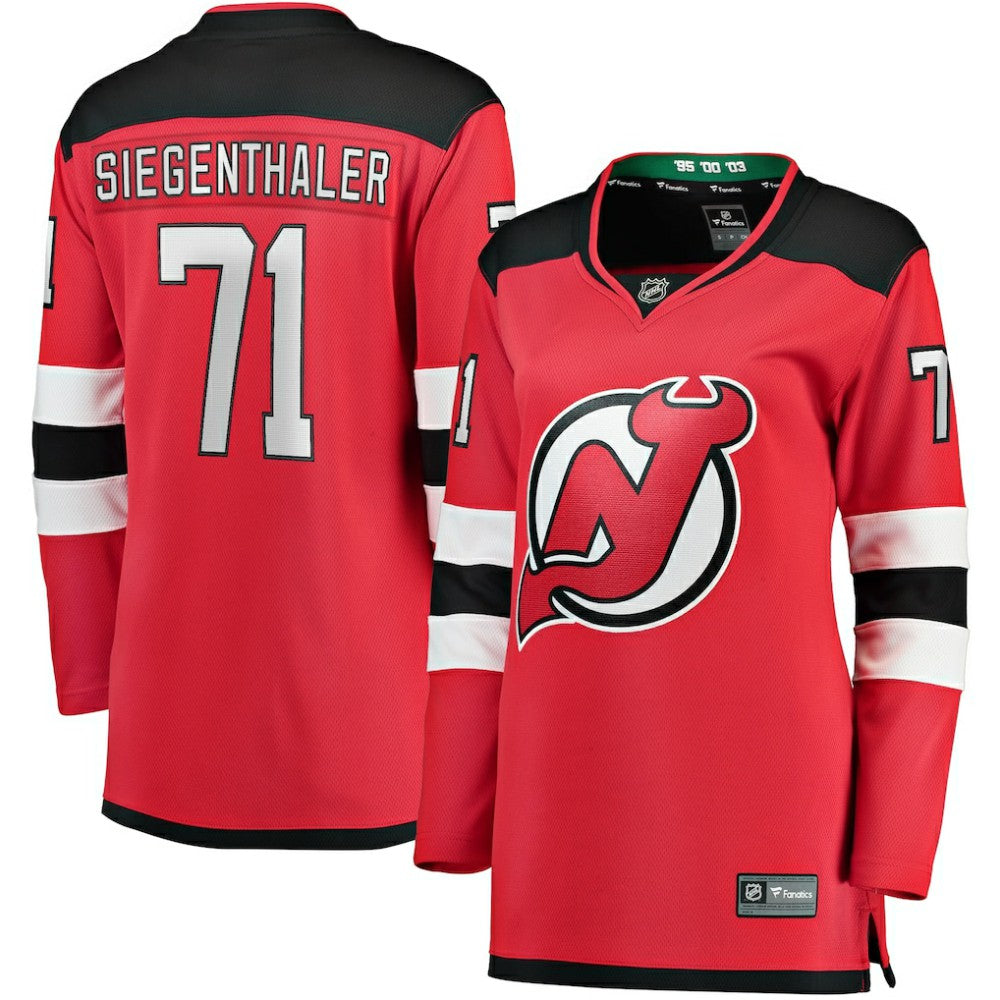 Jonas Siegenthaler New Jersey Devils Fanatics Women's Home Breakaway Player Jersey Outlet