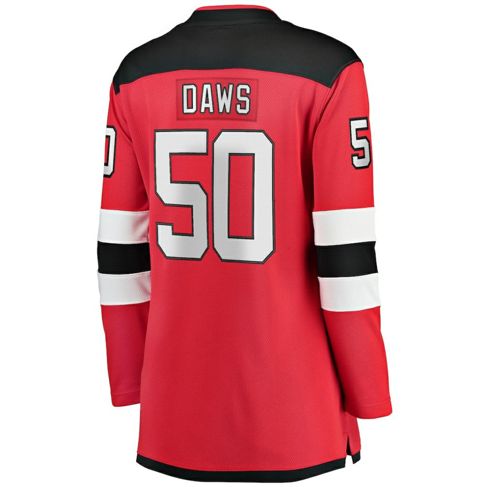 Nico Daws New Jersey Devils Fanatics Women's Home Breakaway Player Jersey For Sale