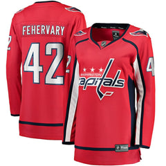 Martin Fehervary Washington Capitals Fanatics Women's Home Breakaway Player Jersey On Sale
