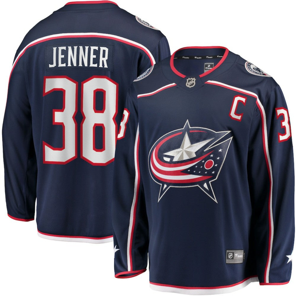Boone Jenner Columbus Blue Jackets Home Captain Patch Breakaway Player Jersey Online