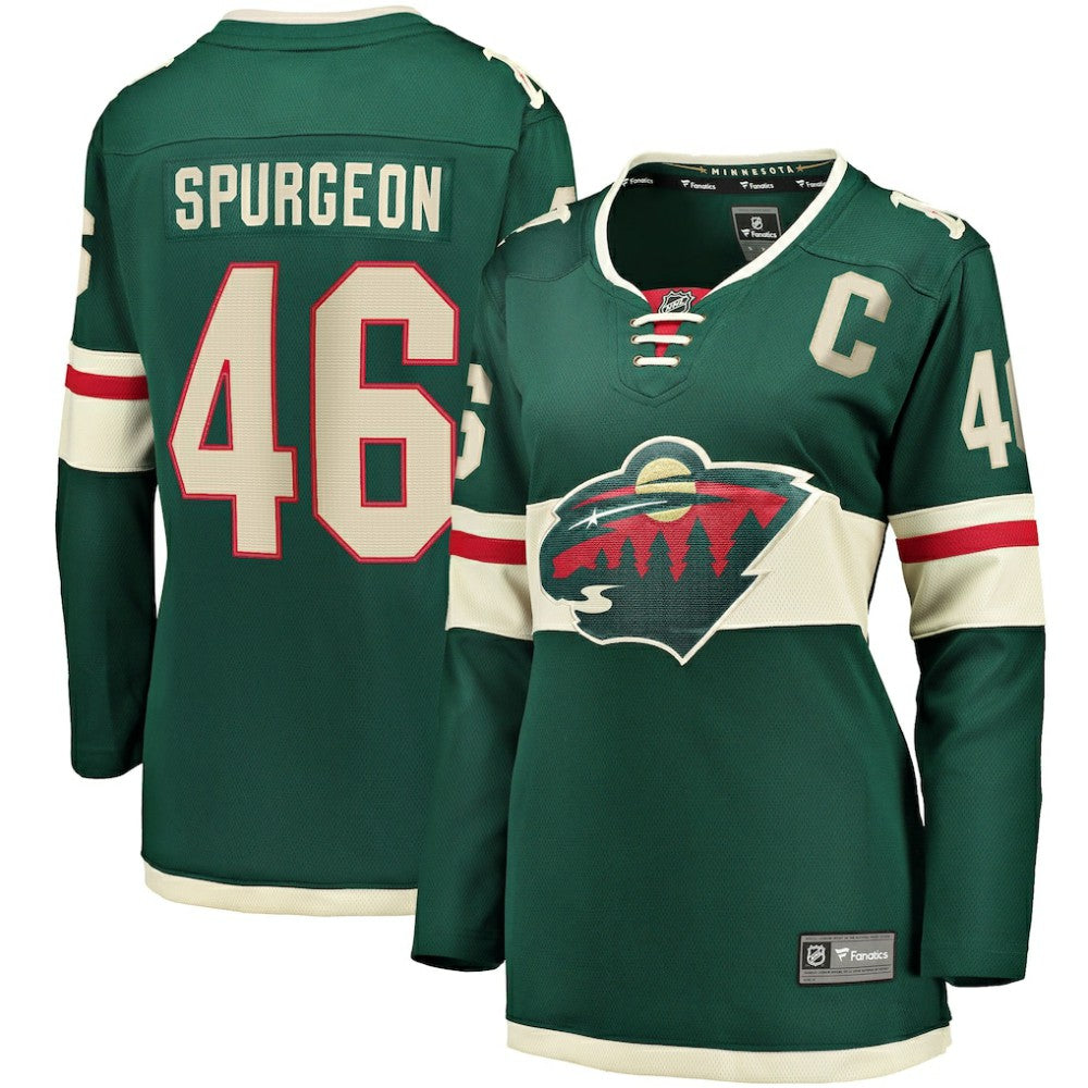 Jared Spurgeon Minnesota Wild Women's Home Breakaway Player Jersey Outlet