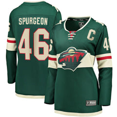 Jared Spurgeon Minnesota Wild Women's Home Breakaway Player Jersey Outlet