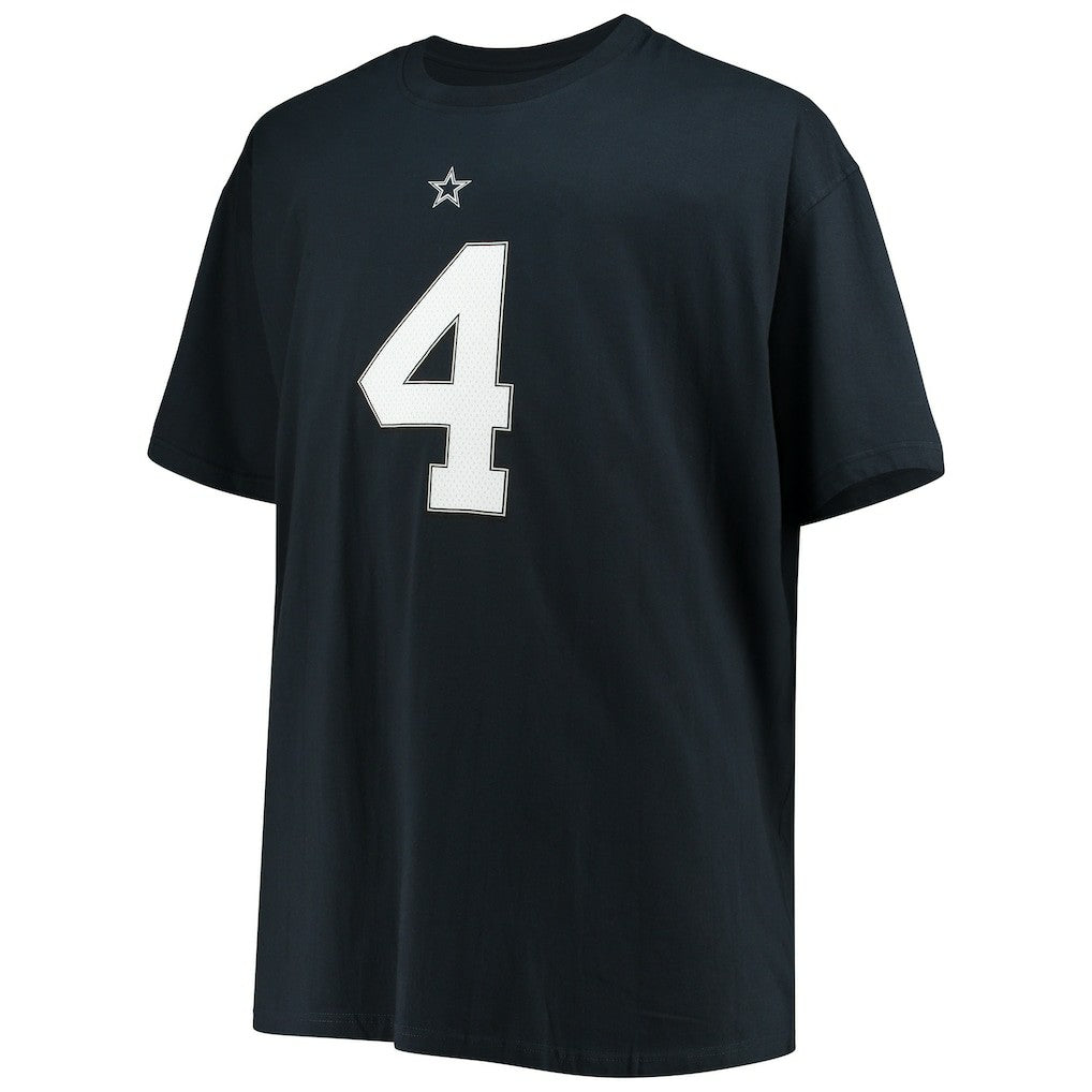 Dallas Cowboys  Dak Prescott  Big & Tall Player Name & Number T-Shirt