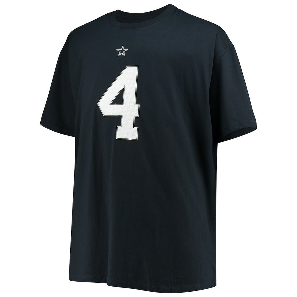 Dallas Cowboys  Dak Prescott  Big & Tall Player Name & Number T-Shirt