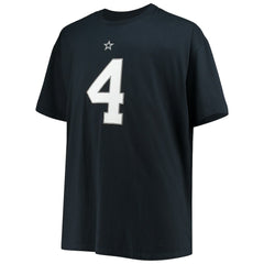 Dallas Cowboys  Dak Prescott  Big & Tall Player Name & Number T-Shirt