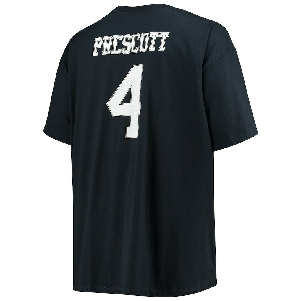 Dallas Cowboys  Dak Prescott  Big & Tall Player Name & Number T-Shirt