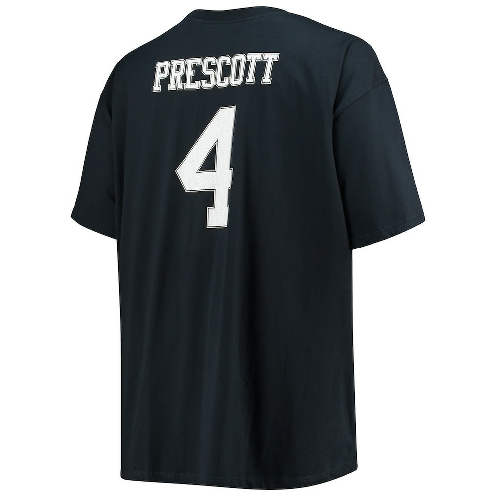 Dallas Cowboys  Dak Prescott  Big & Tall Player Name & Number T-Shirt