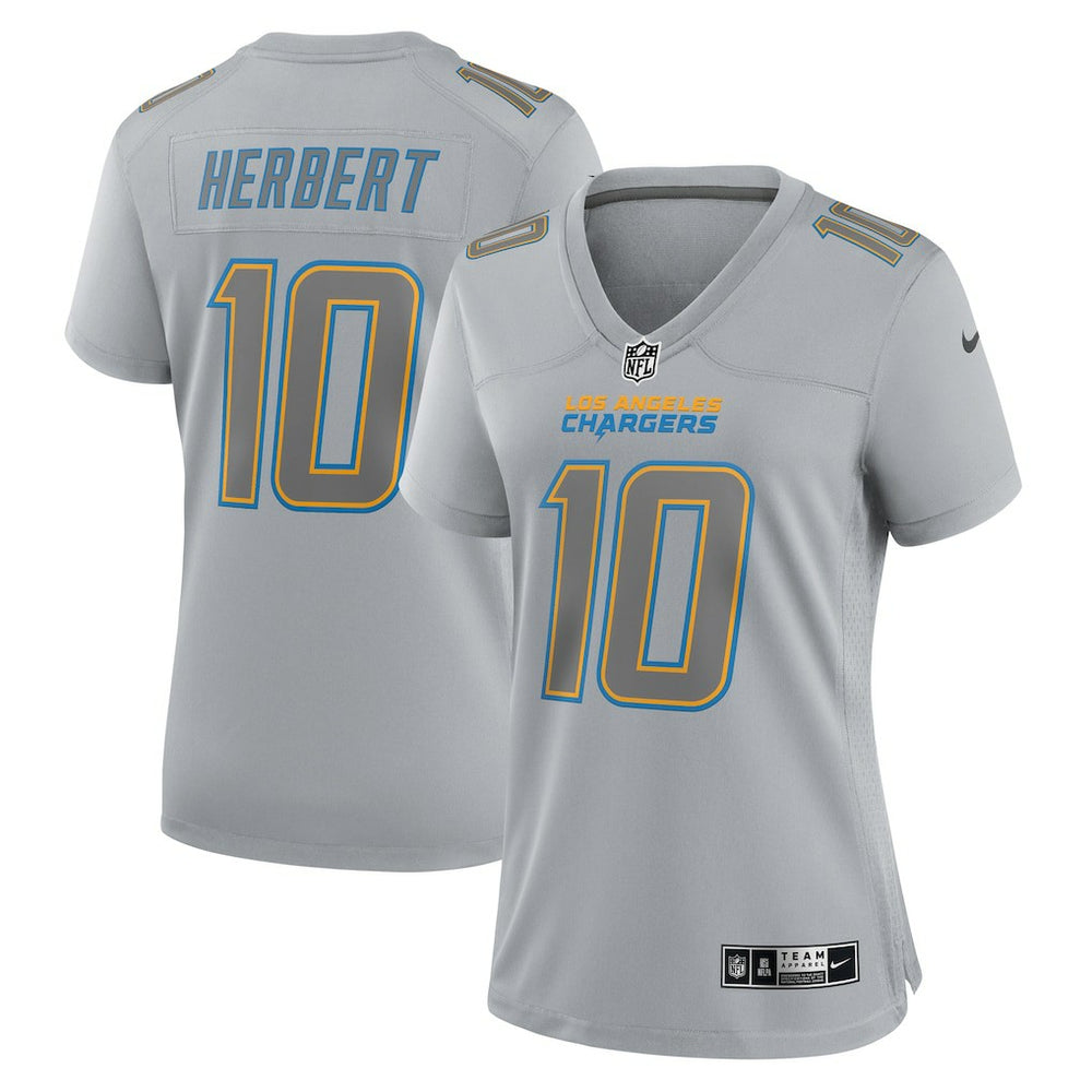 Los Angeles Chargers Nike Justin Herbert  Women's Atmosphere Fashion Game Jersey