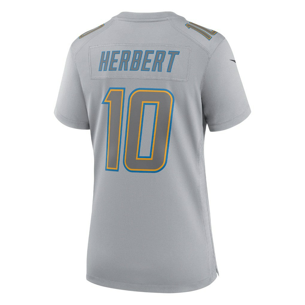 Los Angeles Chargers Nike Justin Herbert  Women's Atmosphere Fashion Game Jersey