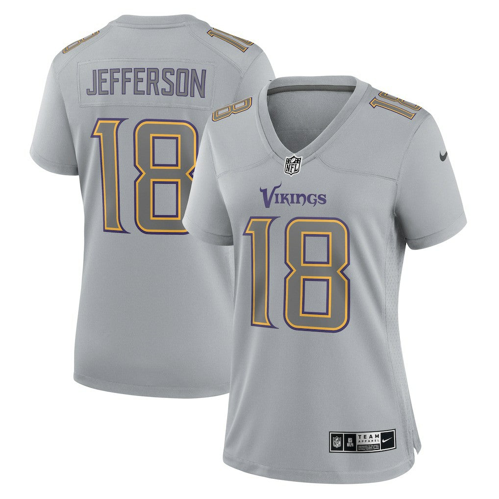 Minnesota Vikings Nike Justin Jefferson  Women's Atmosphere Fashion Game Jersey