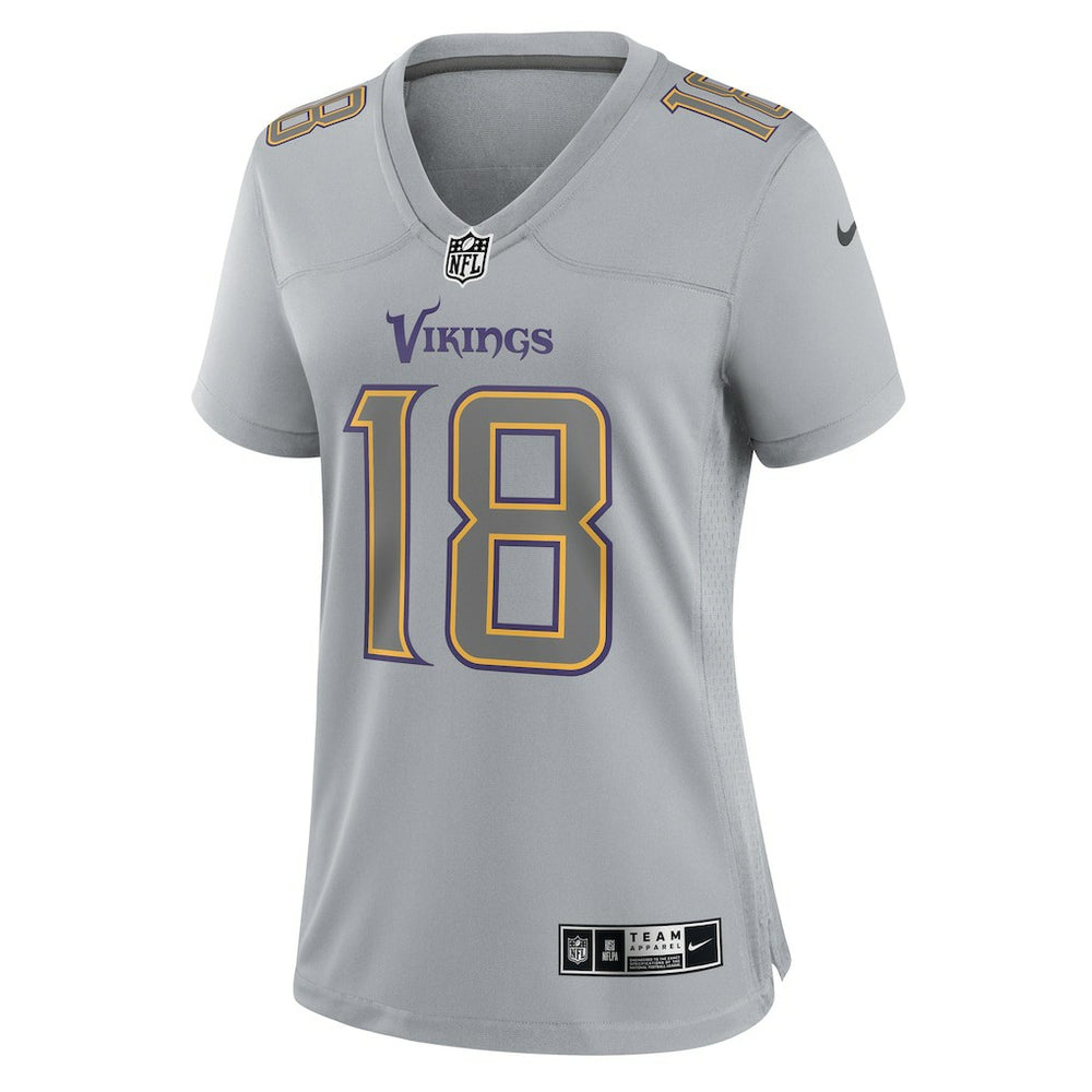 Minnesota Vikings Nike Justin Jefferson  Women's Atmosphere Fashion Game Jersey