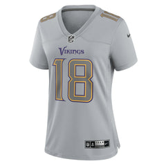 Minnesota Vikings Nike Justin Jefferson  Women's Atmosphere Fashion Game Jersey