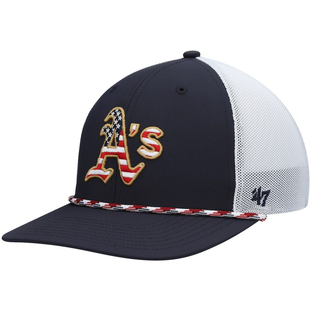 Athletics '47 Flag Fill Trucker Snapback Hat | MLB For sale