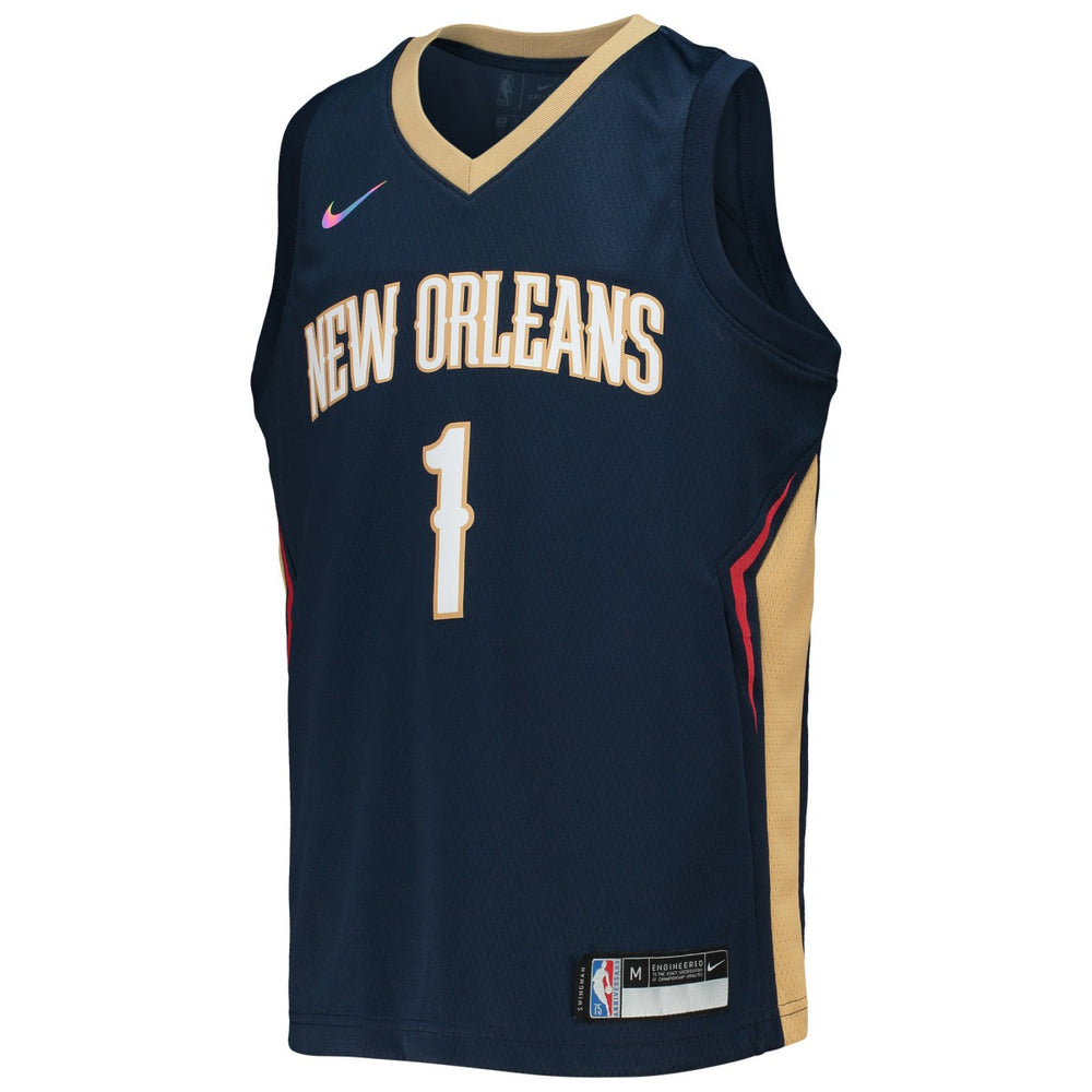Zion Williamson New Orleans Pelicans Youth 2021/22 Diamond Swingman Jersey Discount