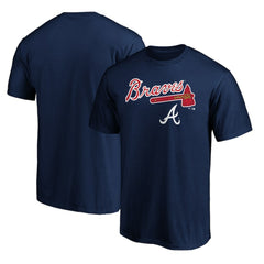 Atlanta Braves Team Lockup Logo T-Shirt | MLB US