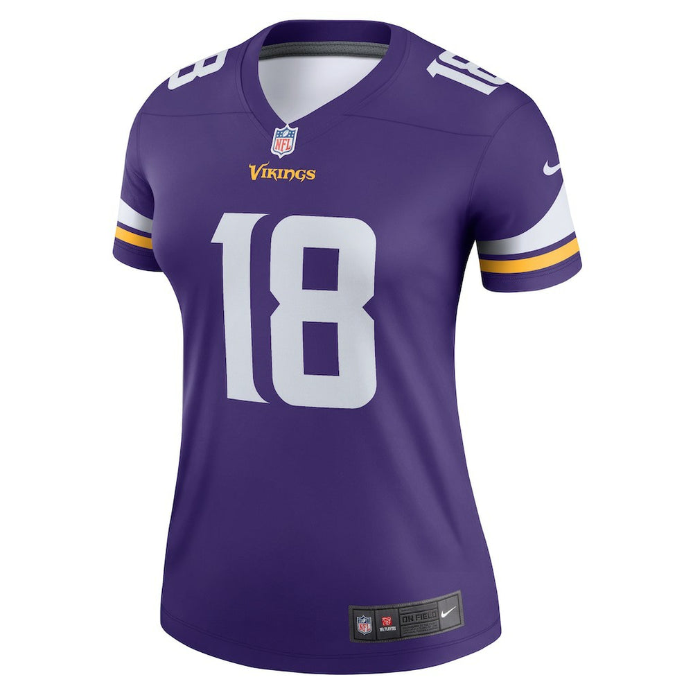 Minnesota Vikings Nike Justin Jefferson  Women's Legend Player Performance Top