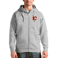 Calgary Flames Antigua Logo Victory Full-Zip Hoodie Online