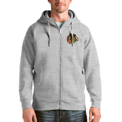 Chicago Blackhawks Antigua Logo Victory Full-Zip Hoodie Online