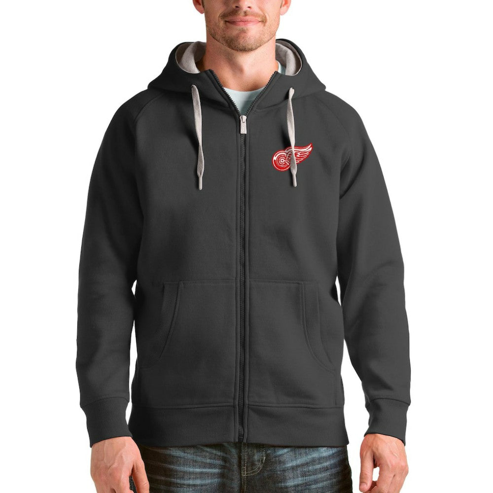 Detroit Red Wings Antigua Logo Victory Full-Zip Hoodie Outlet