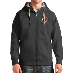 New Jersey Devils Antigua Logo Victory Full-Zip Hoodie Discount