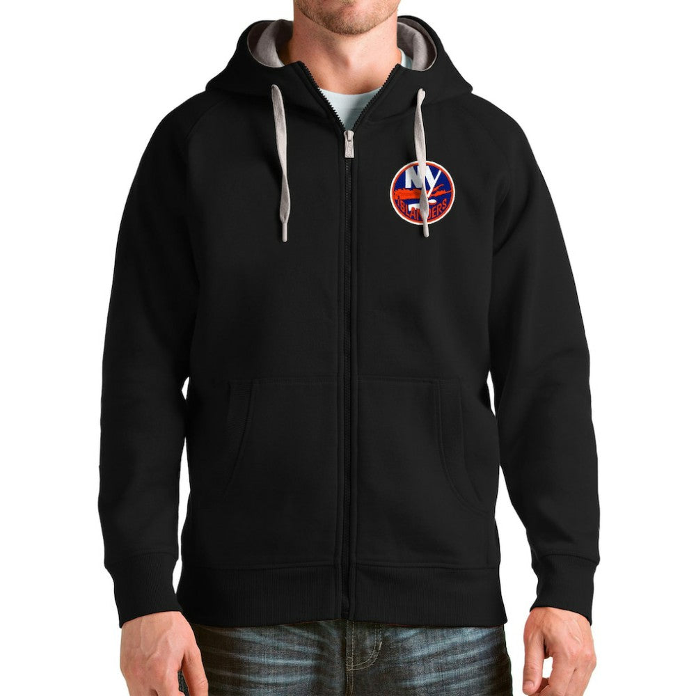 New York Islanders Antigua Logo Victory Full-Zip Hoodie Outlet