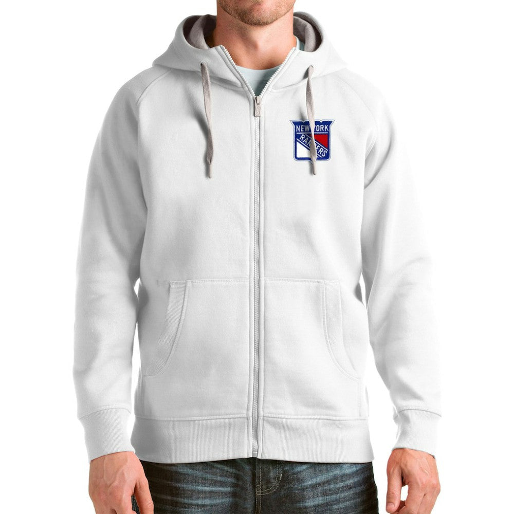 New York Rangers Antigua Logo Victory Full-Zip Hoodie Sale