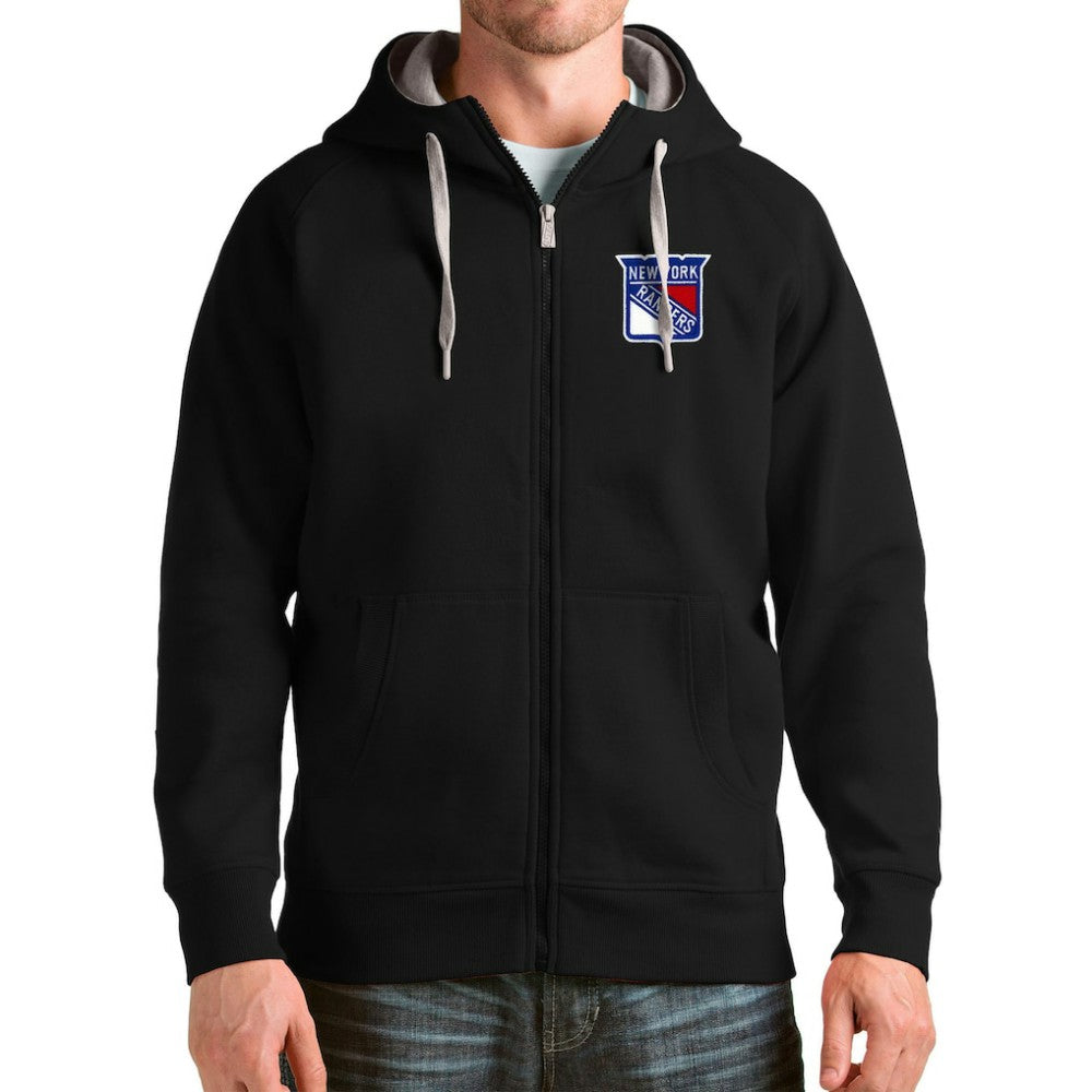 New York Rangers Antigua Logo Victory Full-Zip Hoodie On Sale