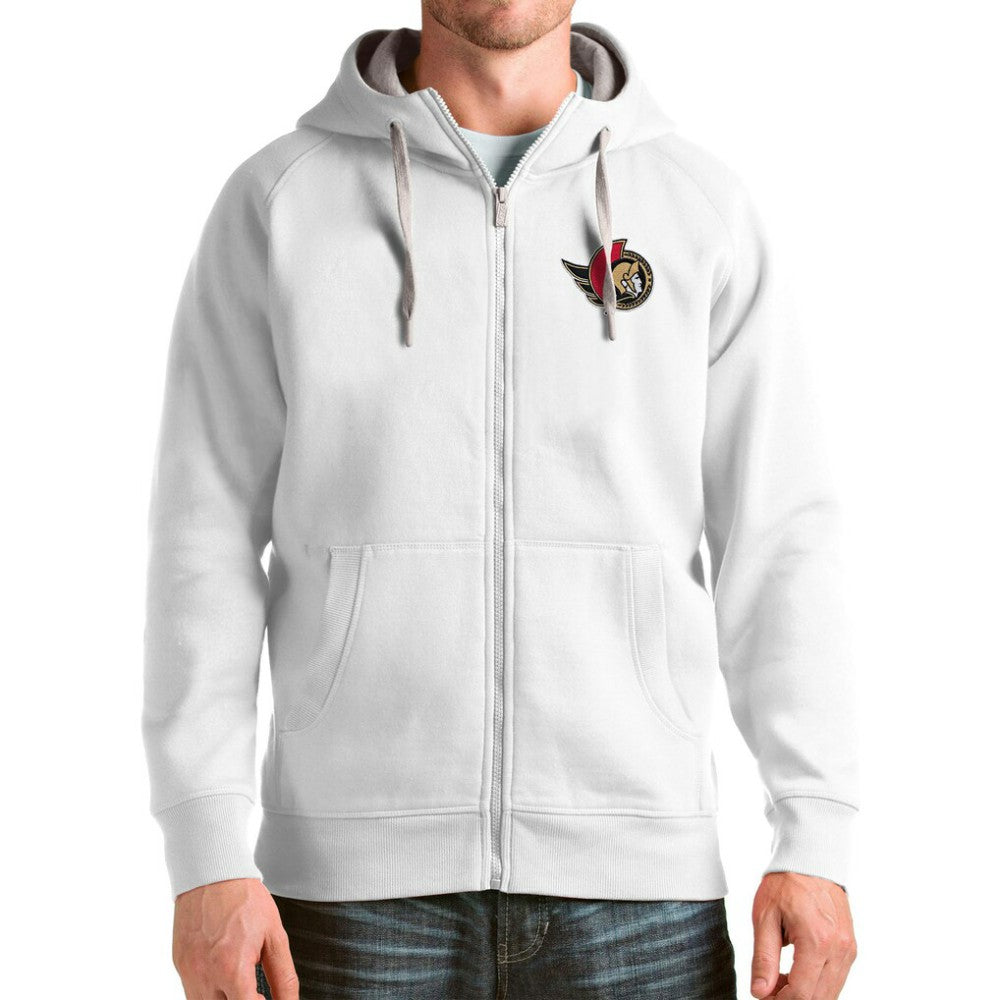 Ottawa Senators Antigua Logo Victory Full-Zip Hoodie Outlet