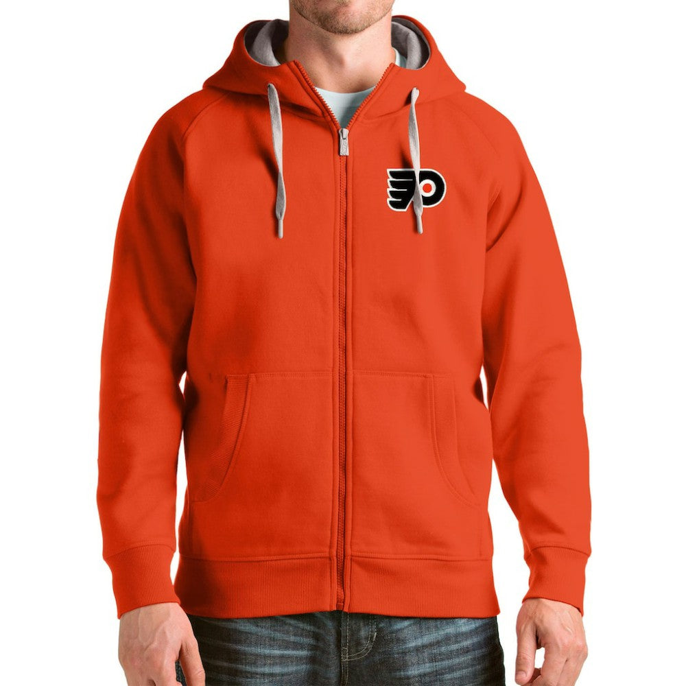 Philadelphia Flyers Antigua Logo Victory Full-Zip Hoodie Outlet