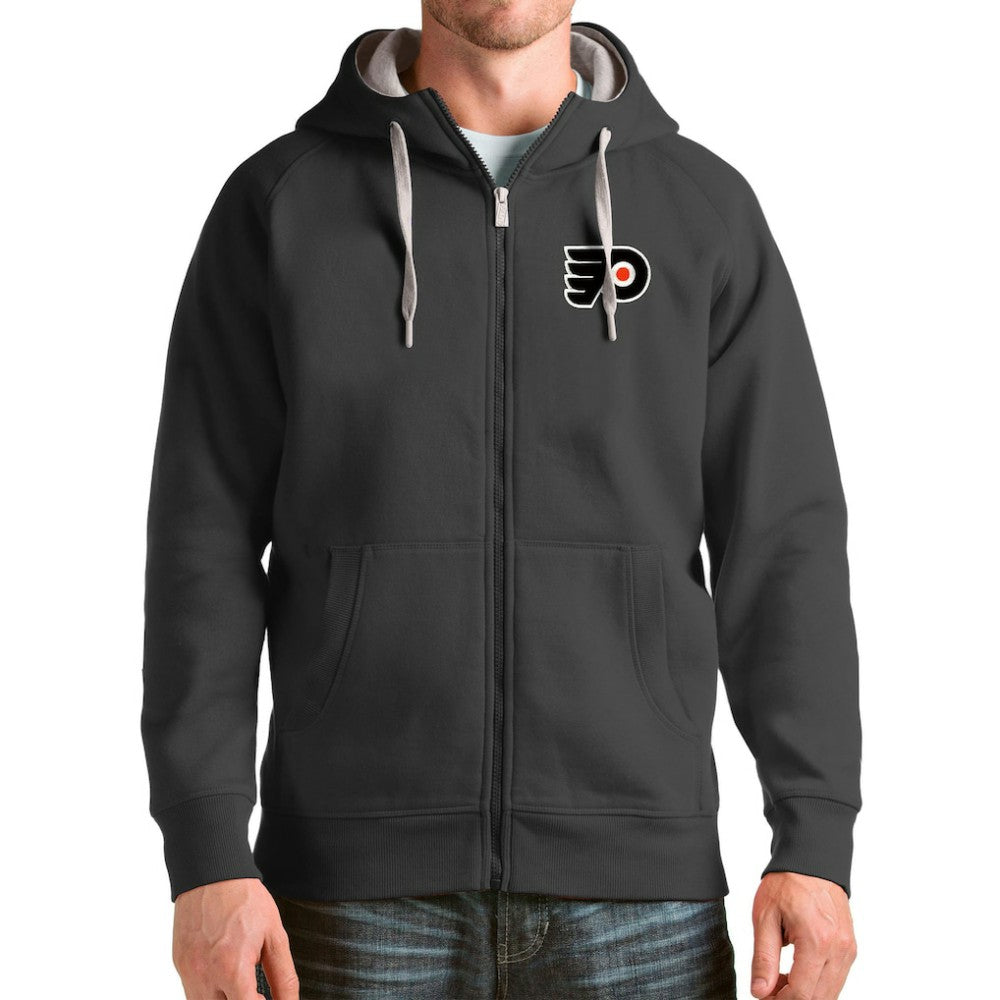 Philadelphia Flyers Antigua Logo Victory Full-Zip Hoodie Outlet