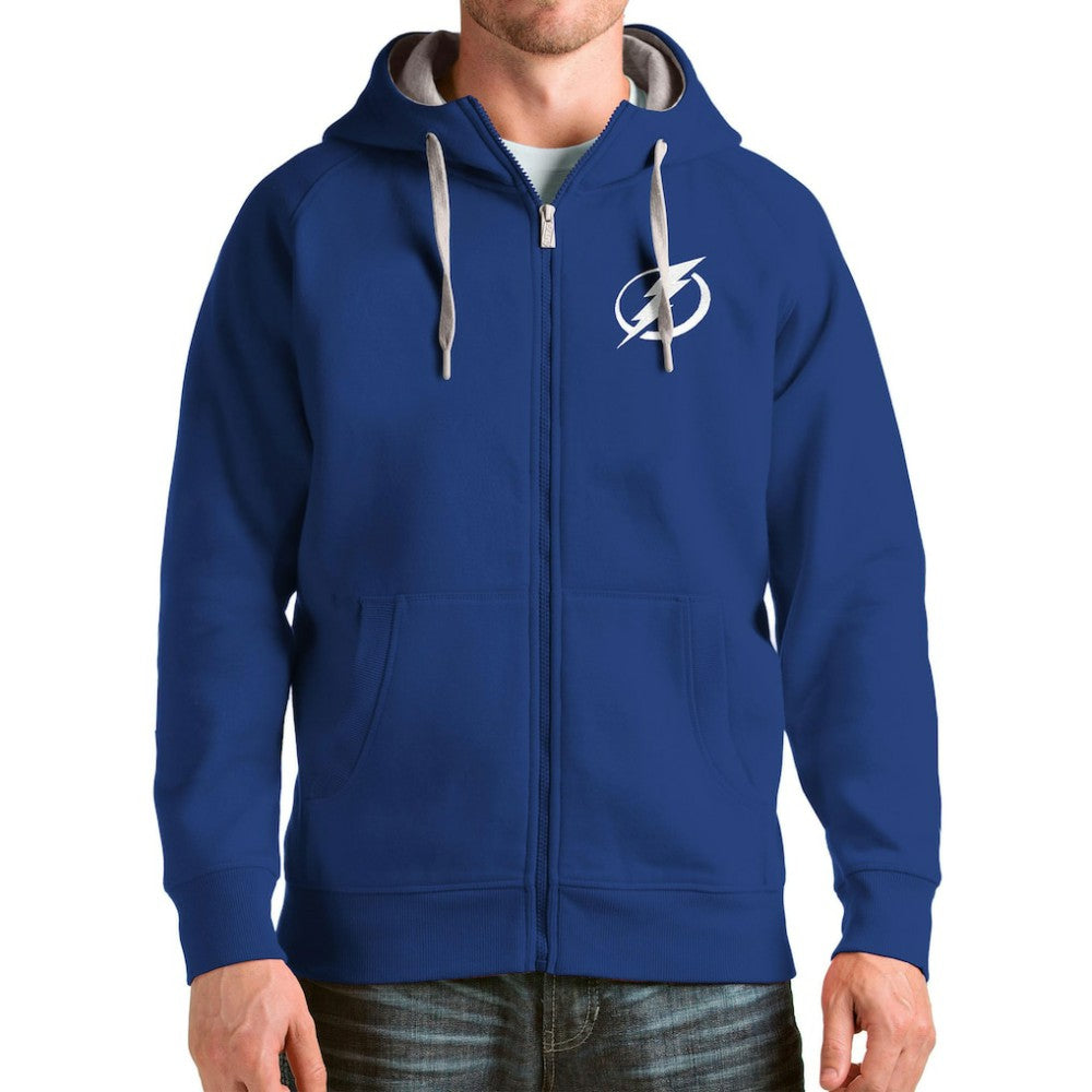 Tampa Bay Lightning Antigua Logo Victory Full-Zip Hoodie Sale