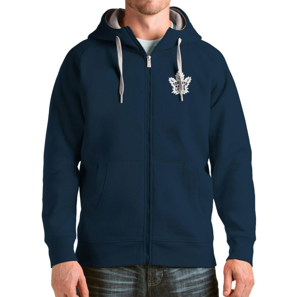 Toronto Maple Leafs Antigua Logo Victory Full-Zip Hoodie Discount