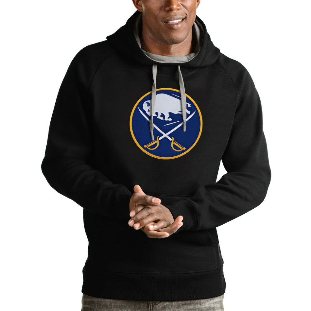 Buffalo Sabres Antigua Logo Victory Pullover Hoodie On Sale
