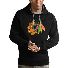 Chicago Blackhawks Antigua Logo Victory Pullover Hoodie Discount