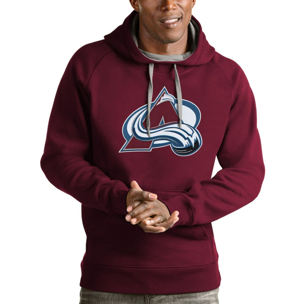 Colorado Avalanche Antigua Logo Victory Pullover Hoodie Discount