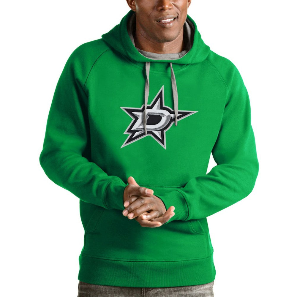 Dallas Stars Antigua Logo Victory Pullover Hoodie For Sale