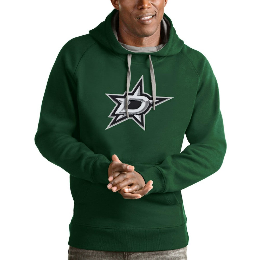 Dallas Stars Antigua Logo Victory Pullover Hoodie Sale