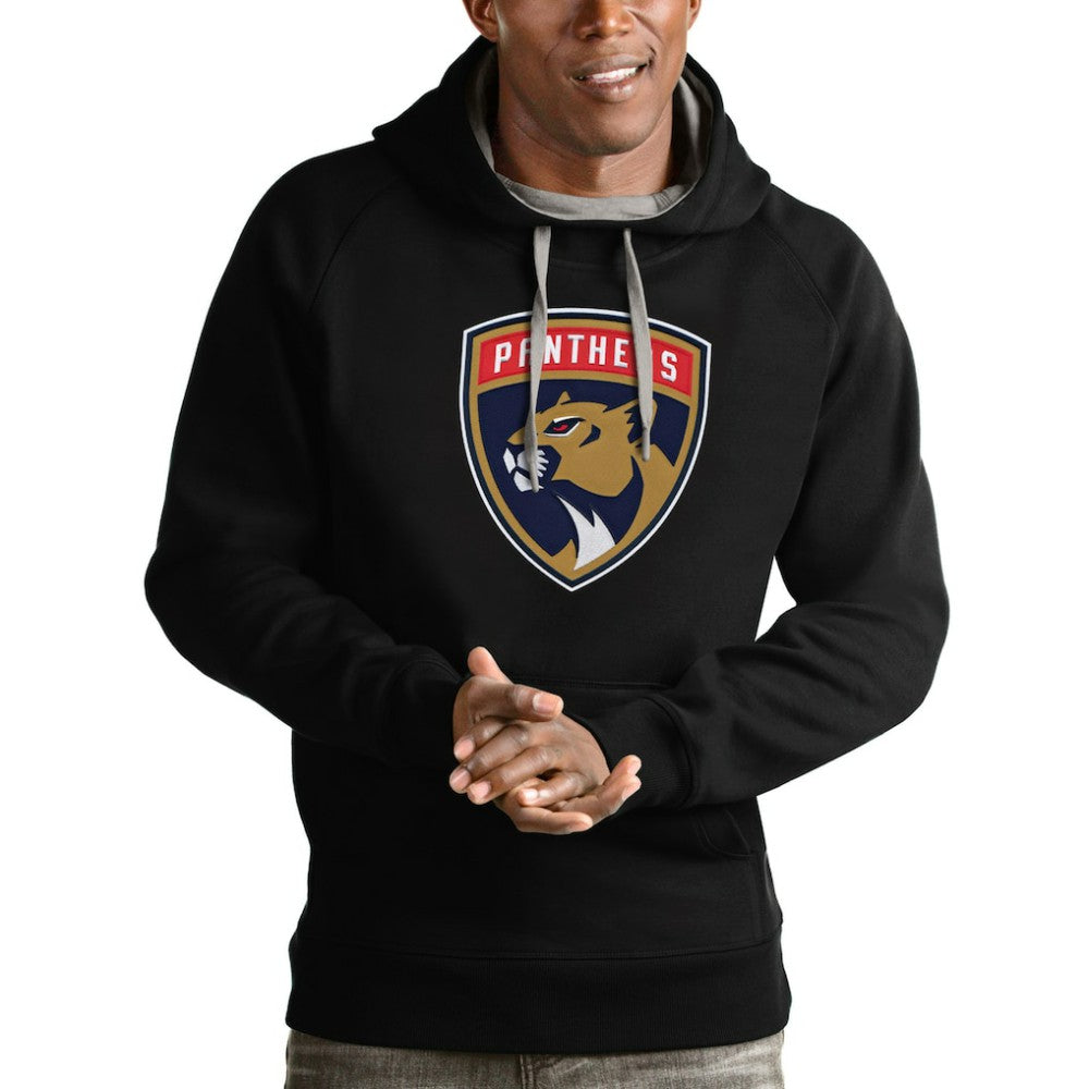 Florida Panthers Antigua Logo Victory Pullover Hoodie Outlet