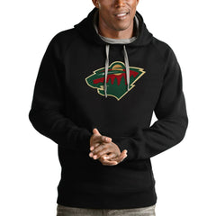 Minnesota Wild Antigua Logo Victory Pullover Hoodie Online