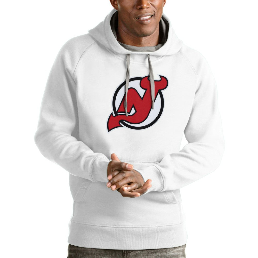 New Jersey Devils Antigua Logo Victory Pullover Hoodie Online