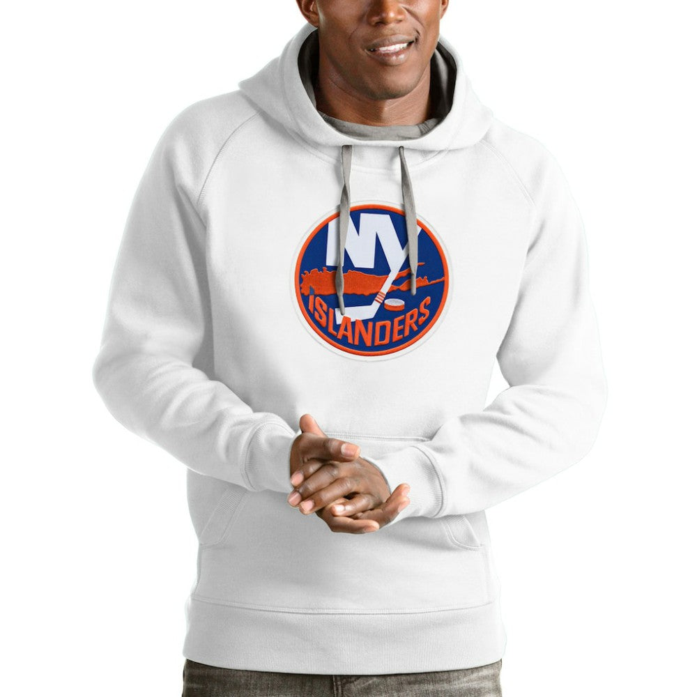 New York Islanders Antigua Logo Victory Pullover Hoodie Online