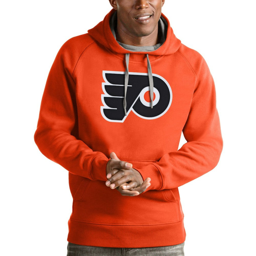 Philadelphia Flyers Antigua Logo Victory Pullover Hoodie Outlet