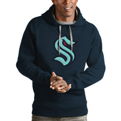 Seattle Kraken Antigua Logo Victory Pullover Hoodie Sale
